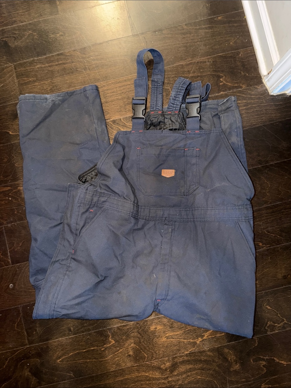 Men's Navy Work Bib Overalls